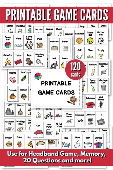 free printable headbands game.